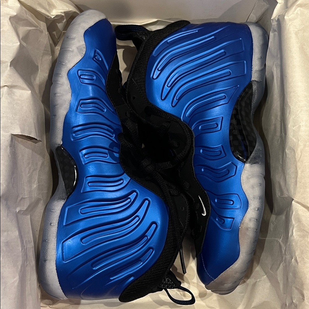Nike Little Posite Kids Sneakers - Blue and Black